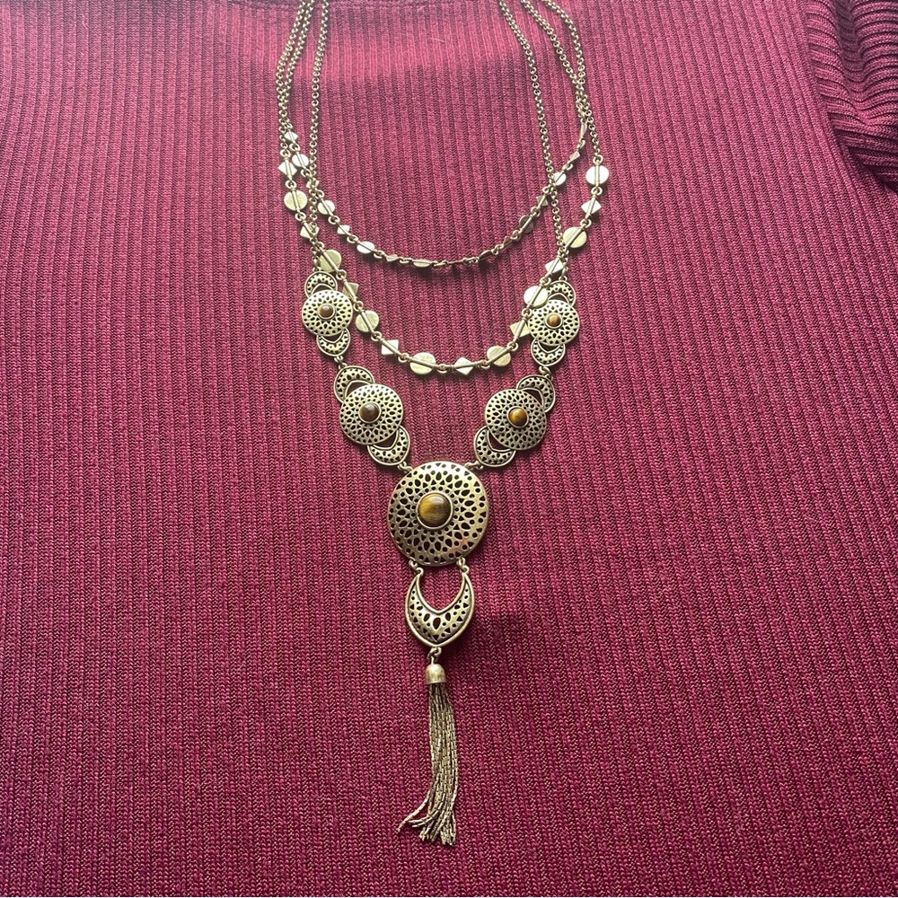 Brass necklace - Picture 1 of 8
